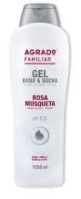 AGRADO GEL DE BAÑO FAMILIAR ROSA MOSQUETA 1250 ml (012)