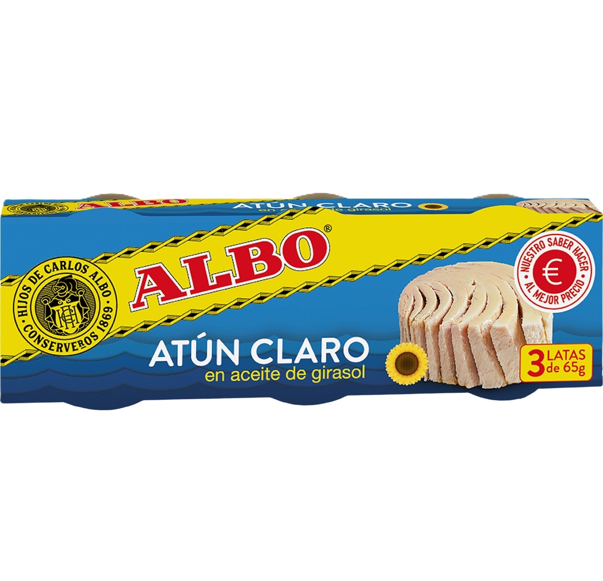 ALBO ATUN CLARO AC.GIRASOL P-3X48G.