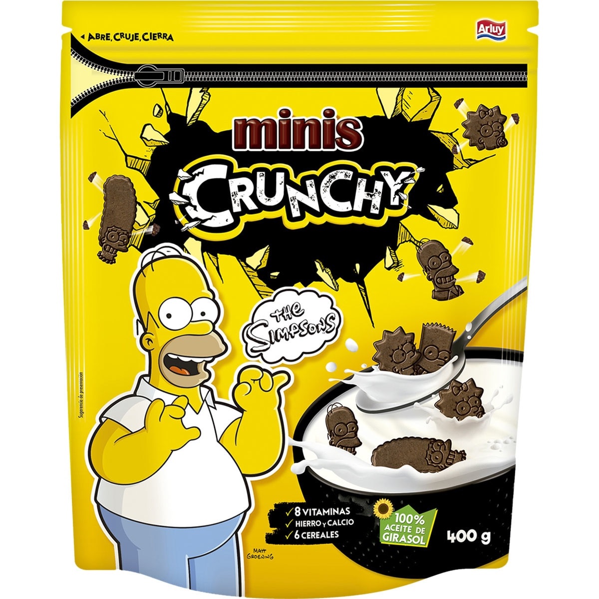 ARLUY MINIS SIMPSONS CRUNCHY 400G. (031)