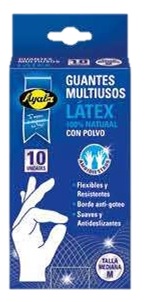 AYALA GUANTES LATEX TALLA MEDIA 10U (100)