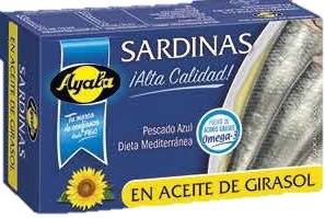 AYALA SARDINAS ACEITE GIRASOL 88G. (140)