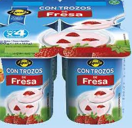 AYALA YOGUR TROZOS FRESA P-4X125G. (150)