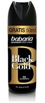 BABARIA DEO BLACK GOLD SP.150+50ML.