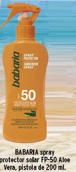 BABARIA L.SOLAR PISTOLA F50 200ML