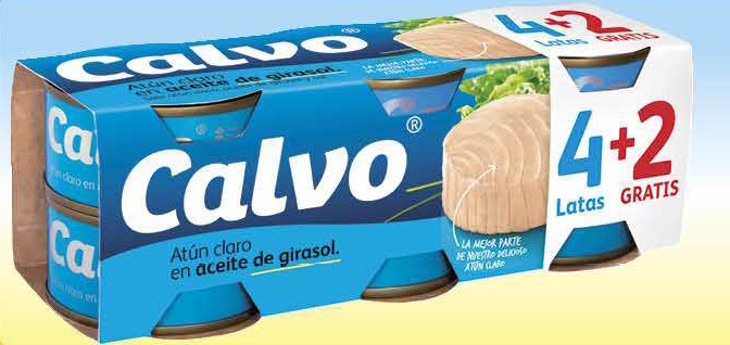 CALVO ATUN CL.AC.VEG.52GR.P-4+2 U.