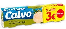 CALVO ATUN CLARO OLIVA PACK-4X52G.