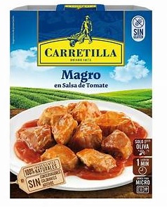 CARRETILLA MAGRO CON TOMATE 300 GRS