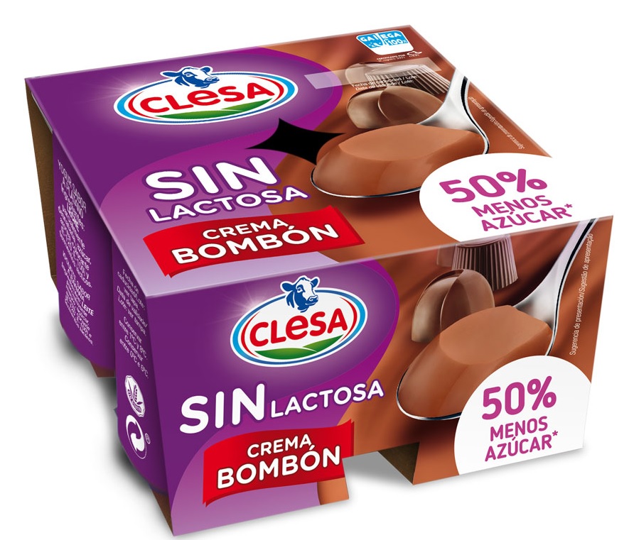 CLESA BOMBON SIN LACTOSA 4X125 ML (185)