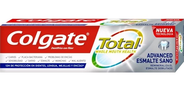 COLGATE TOTAL ESMALTE SANO 75ML. (195)