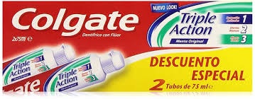 COLGATE TRIPLE ACCION PACK 2 X75 ML (194)