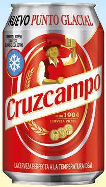 CRUZCAMPO CERVEZA LATA 33CL.