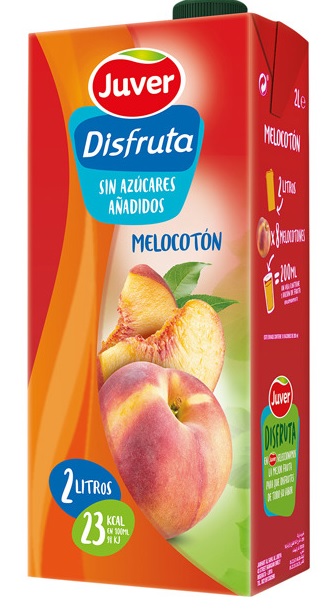 DISFRUTA JUVER MELOCOTON BRIK DE 2L