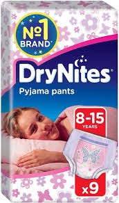 DRYNITES PAÑALES NIÑA 8-15 AÑOS 9U. (223)