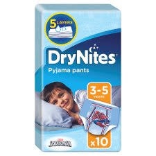 DRYNITES PAÑALES NIÑO 3-5 AÑOS 10U. (223)