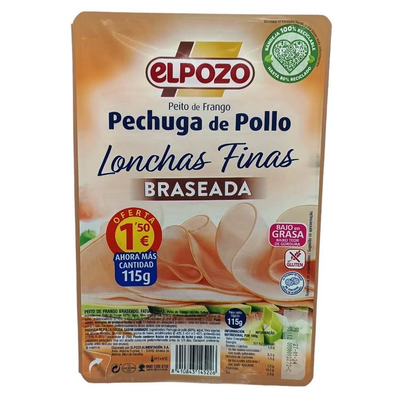 EL POZO P.POLLO BRASEADA L/115GR. (227)