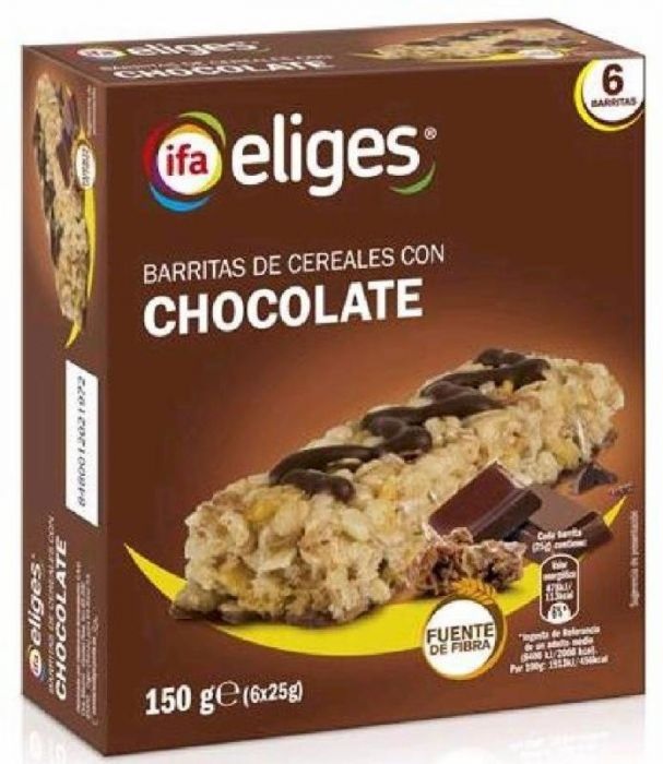 ELIGES BARRITAS CEREALES CHOC.LECHE 150G. (230)