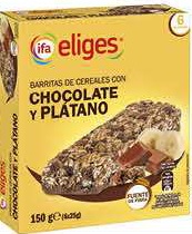 ELIGES BARRITAS CEREALES .CHOCO/PLAT.150G (230)