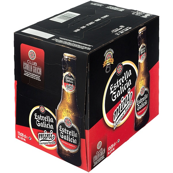 ESTRELLA GALICIA BOTELLIN PACK 12X20 CL (MINI)