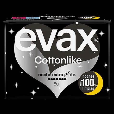 EVAX COTTONLIKE NOCHE EXTRA ALAS 8U