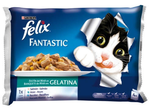 FELIX GELATINA FESTIN MAR 4X100G. (261)