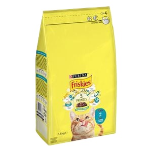 FRISKIES GATO CROQ.ATUN/VERD.1,5KG.