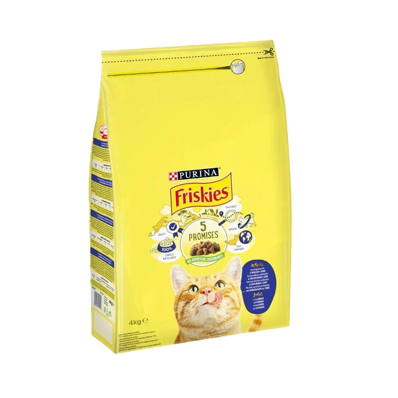 FRISKIES GATO MENU ATUN/BAC/VERD.4K