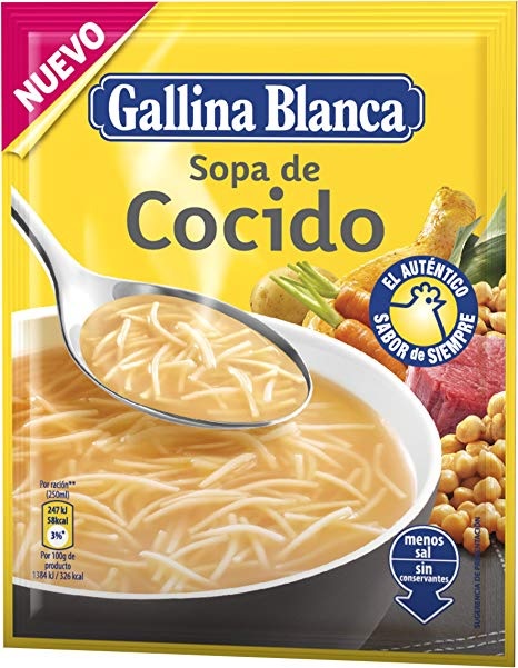 GALLINA BLANCA SOPA COCIDO 72G.