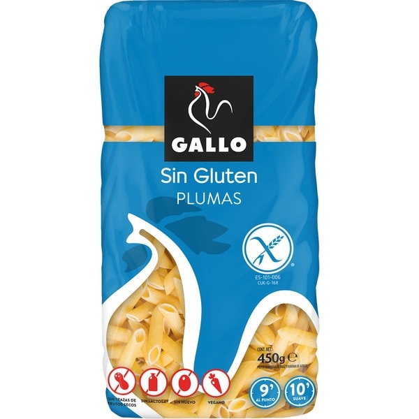 GALLO MACARRON ARROZ S/GLUTEN 500G.