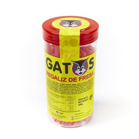 GATOS REGALIZ FRESA TAKE WAY 180G.