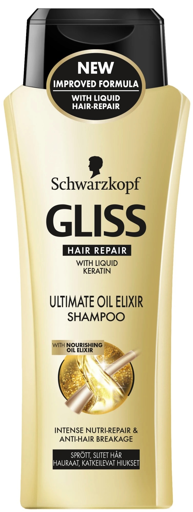 GLISS CHAMPU OIL NUTRITIVE 250ML. (315)