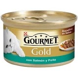 GOURMET GOLD DELIC.SALMON/POLLO 85G (318)