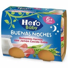 HERO B.NOCHES GUISANTES CON JAMON 2*190 GRS (344)