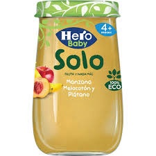 HERO MELOCOTON PLATANO TARRO 190G. (345)