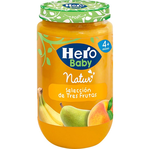 HERO TARRITO TRES FRUTAS 190G. (345)