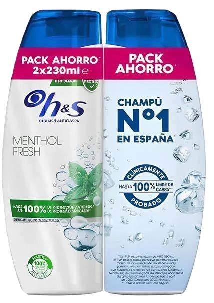 H&S CHAMPU MENTOL PACK-2X225 ML (324)