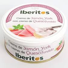 IBERITOS PATE CREMA YORK CON QUESO 250 GRS (366)