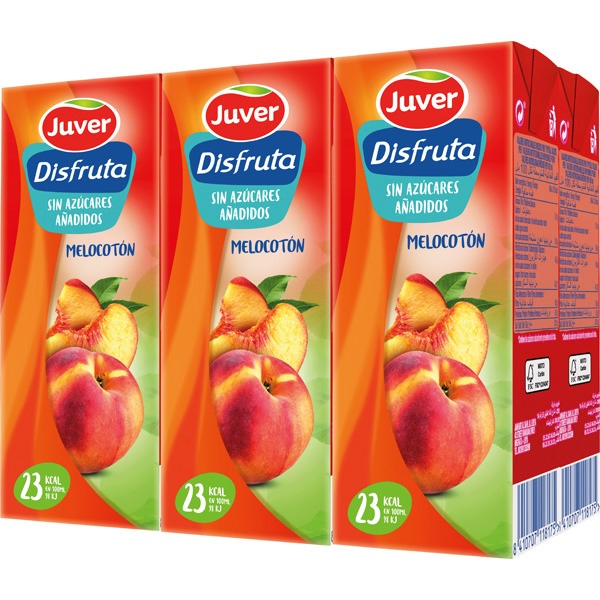 JUVER DISFRUTA MELOCOTON 6X200 ML (380)