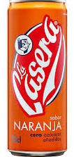 LA CASERA REFRESCO NARANJA LATA 33 CL (396)