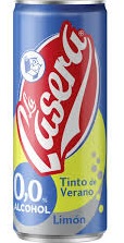 LA CASERA TINTO VERANO LIMON.S/ALC. LATA 33CL. (397)