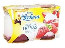 LA LECHERA YOGURT CON FRESA 2*125 GRS (399)