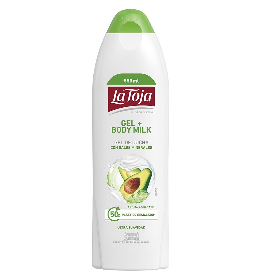 LA TOJA GEL AGUACATE+B.MILK 550ML.