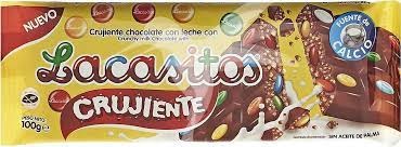 LACASITOS CRUJIENTE CHOCOLATE 100G.