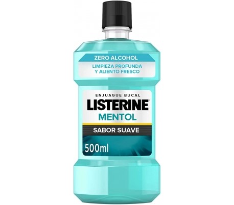 LISTERINE MENTOL SABOR SUAVE 500ML. (424)