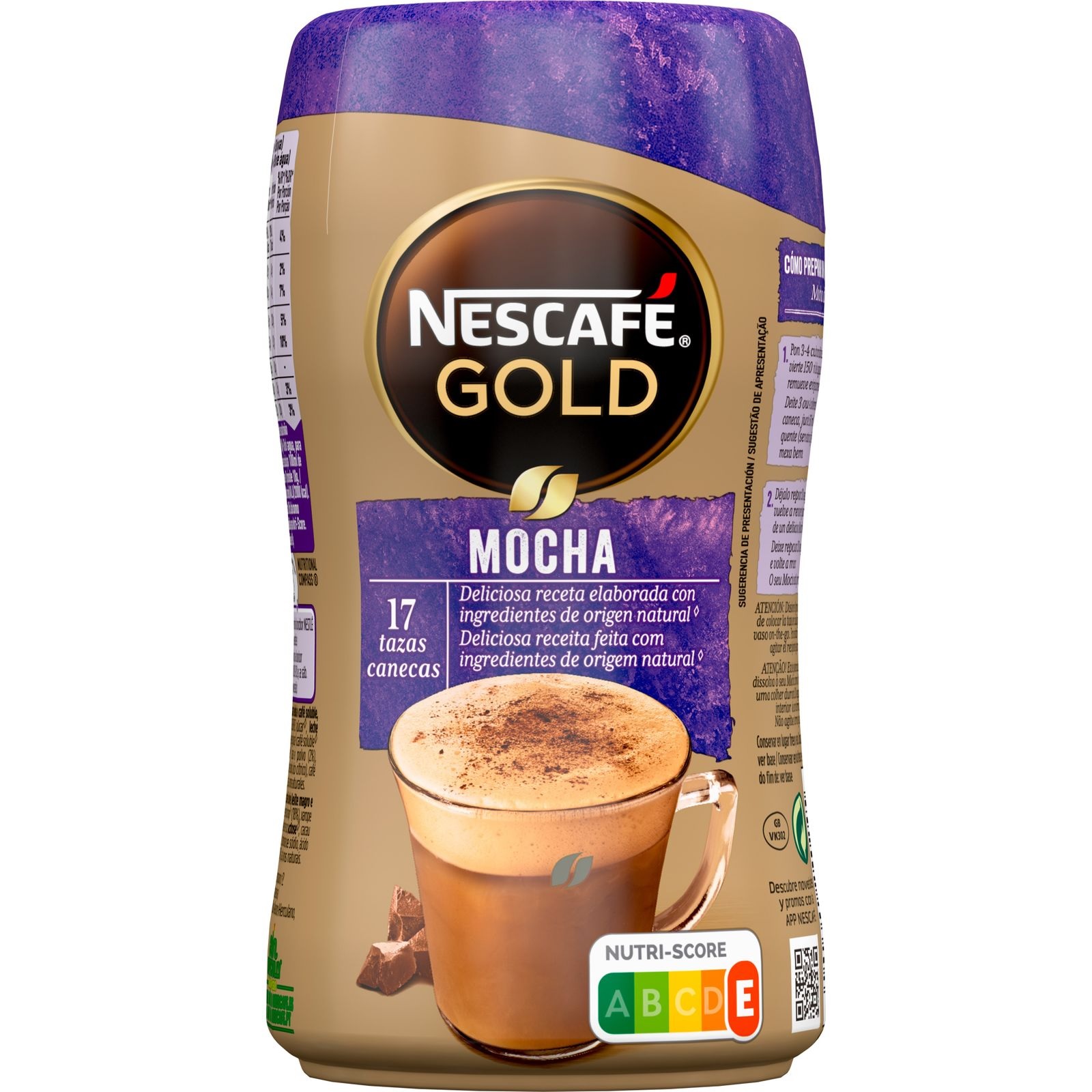 NESCAFE CAPPUCHINO CHOCOLATE BOTE 306G.