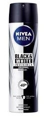 NIVEA DEO F/MEN INVISIBLE  BLACK /WHITE 200 ML (477)