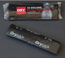 ORY BOLSA MASCOTAS NEGRA 20X30 50U.