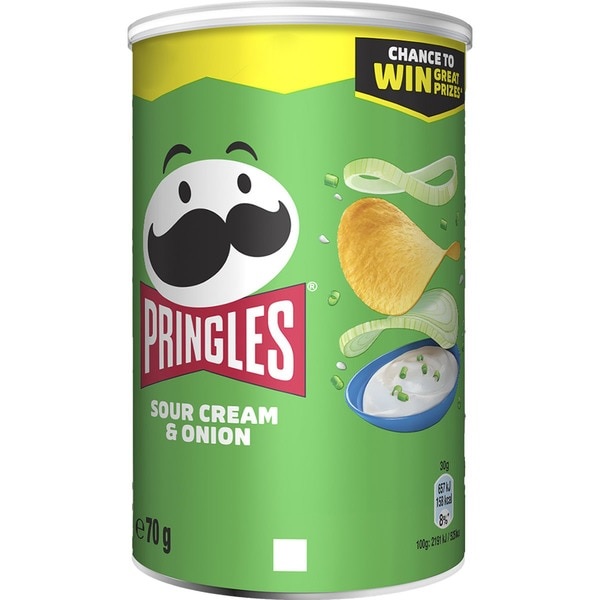 PRINGLES SOUR CREAM & ONION 70G. (509)