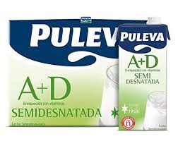 PULEVA LECHE SEMIDESNATADA 1 L