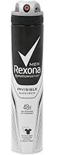 REXONA B&WHITE MEN INVISIBLE 200ML. (525)