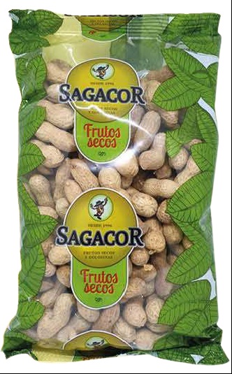 SAGACOR CACAHUETES CON CASCARA C/SAL 500 GRS (535)